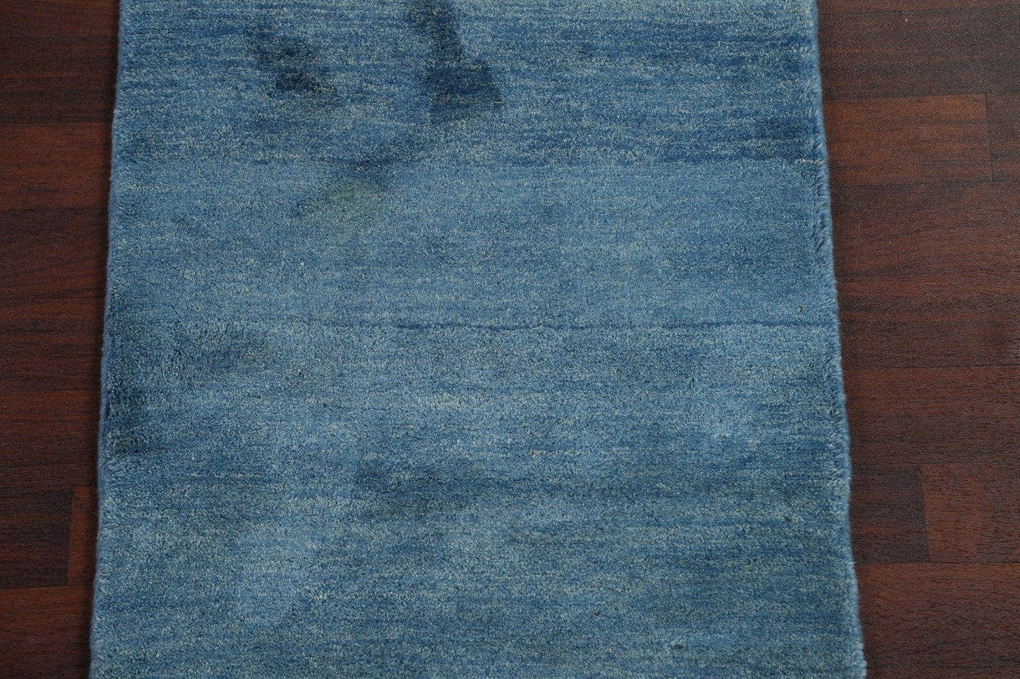 Blue Gabbeh Persian Runner Rug 3x9