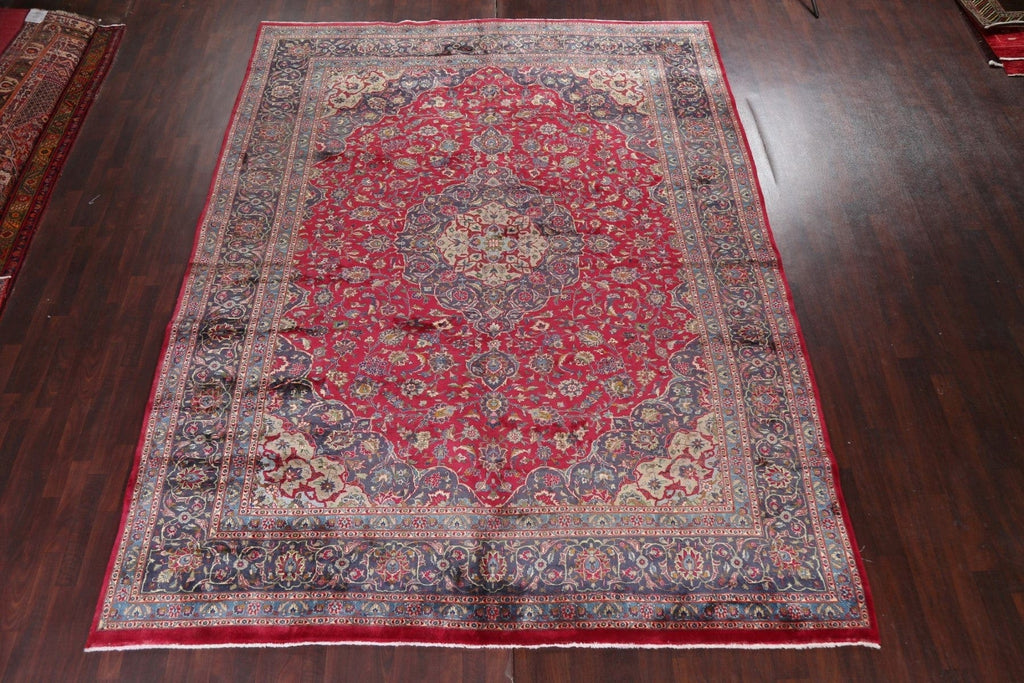 Traditional Red Wool Kashmar Persian Rug 10x13