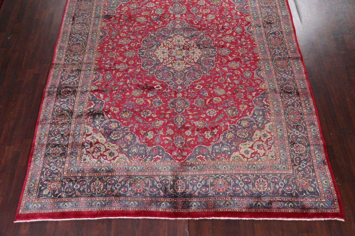 Traditional Red Wool Kashmar Persian Rug 10x13