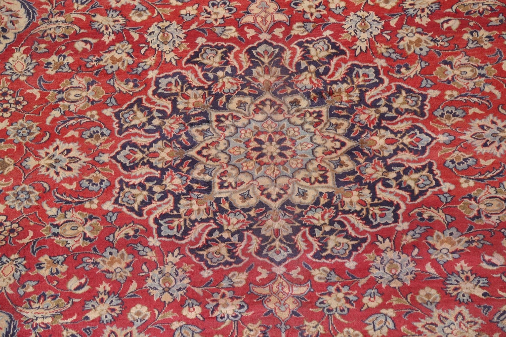 Vintage Red Najafabad Persian Area Rug 8x12