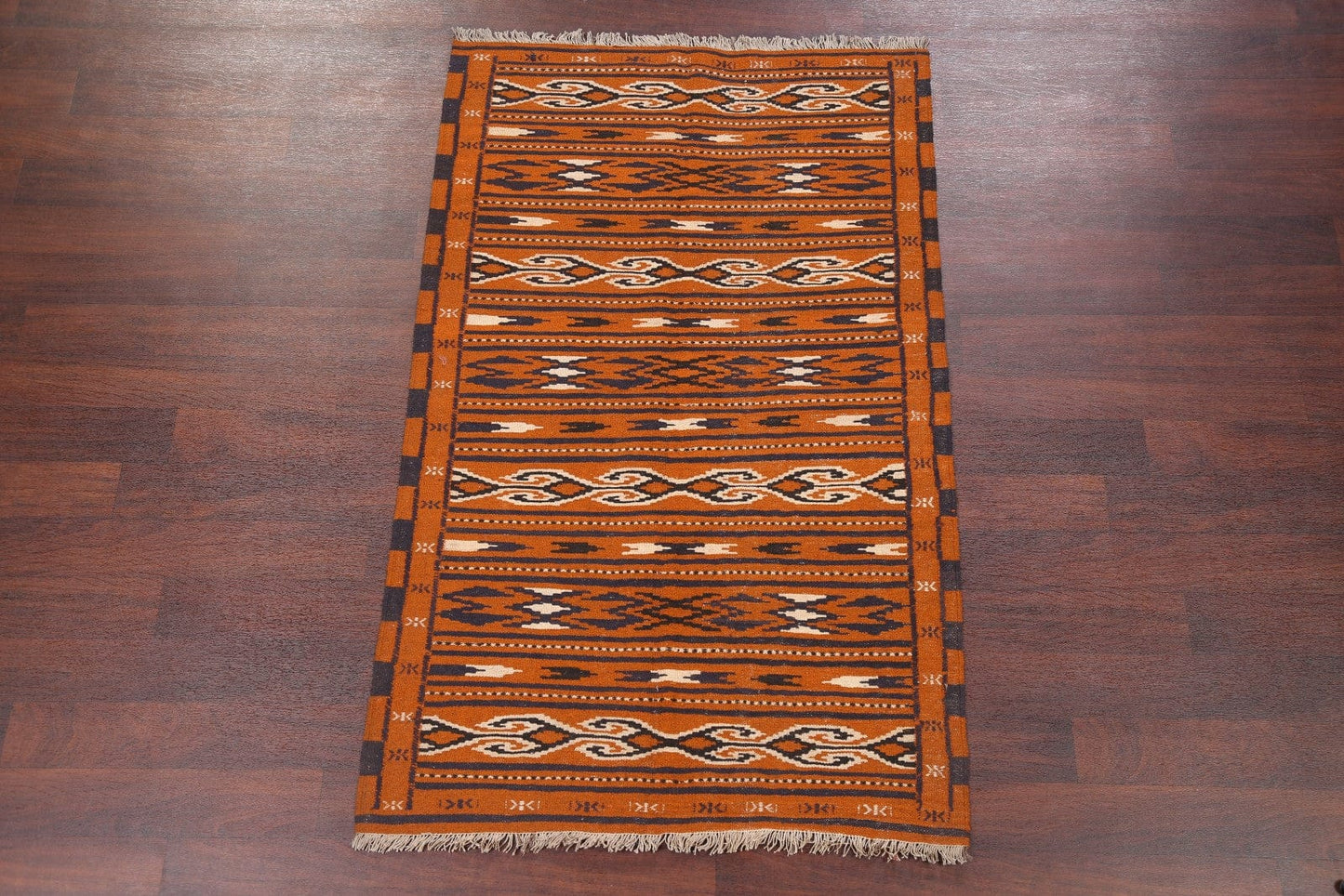 Kilim Qashqai Persian Rug Wool 4x6