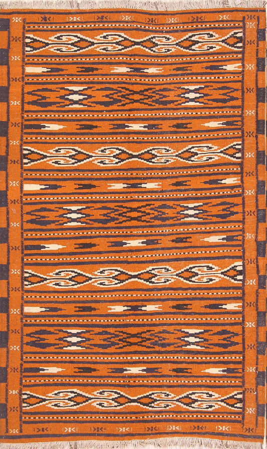 Kilim Qashqai Persian Rug Wool 4x6