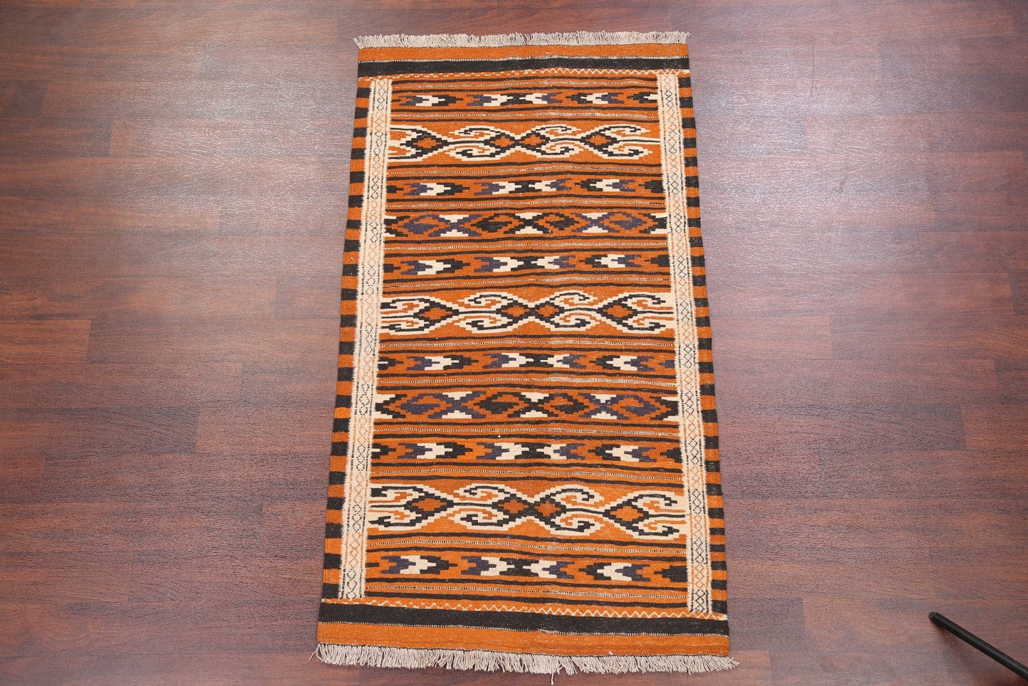 Geometric Kilim Shiraz Persian Area Rug 3x6