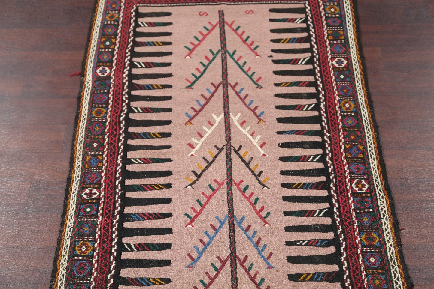 Tribal Senneh Shiraz Persian Area Rug 3x6