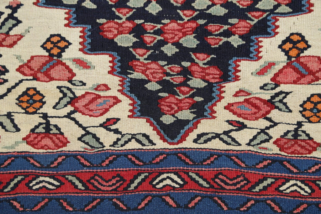 Geometric Senneh Persian Area Rug 3x5