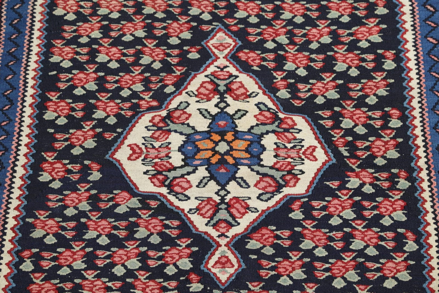 Geometric Senneh Persian Area Rug 3x5