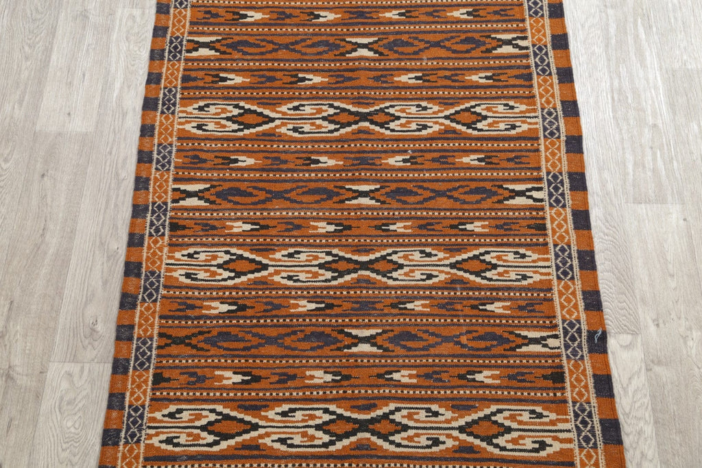 Geometric Kilim Balouch Persian Area Rug  4x6