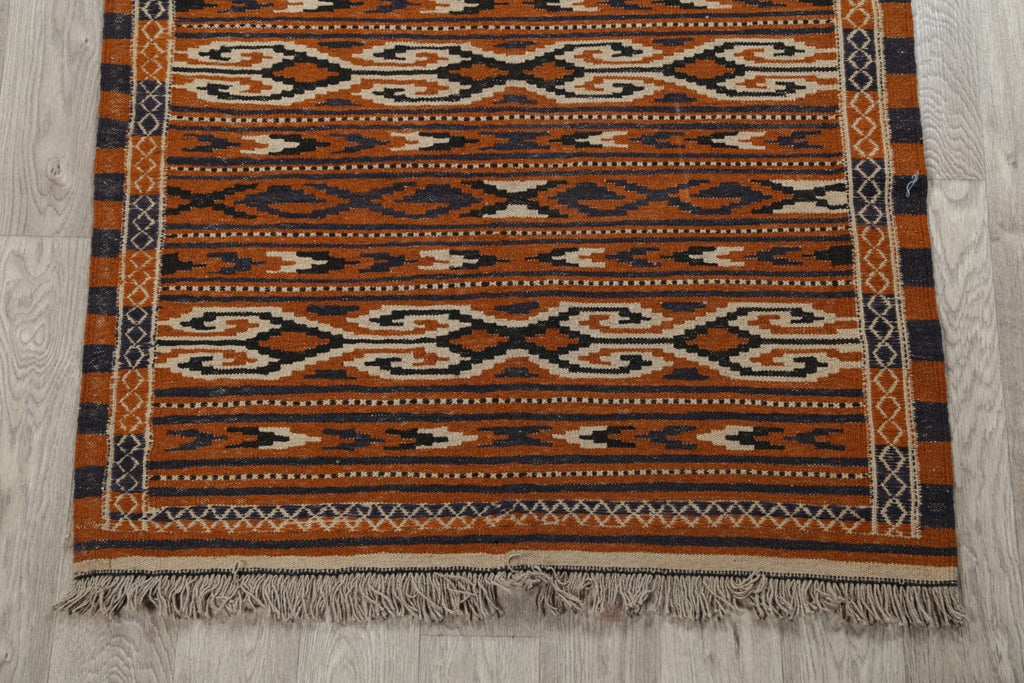 Geometric Kilim Balouch Persian Area Rug  4x6