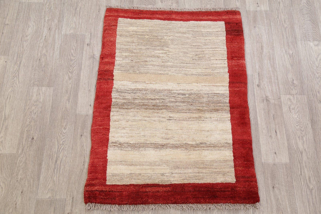 Natural Dye Wool Zollanvari Gabbeh Shiraz Persian Area Rug 3x4