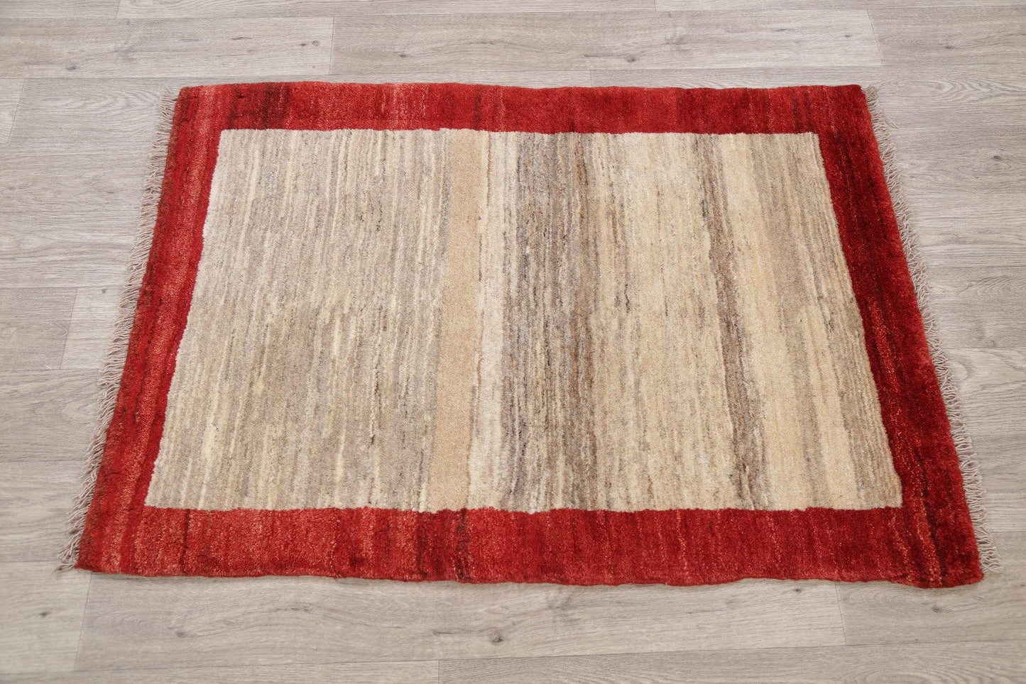 Natural Dye Wool Zollanvari Gabbeh Shiraz Persian Area Rug 3x4