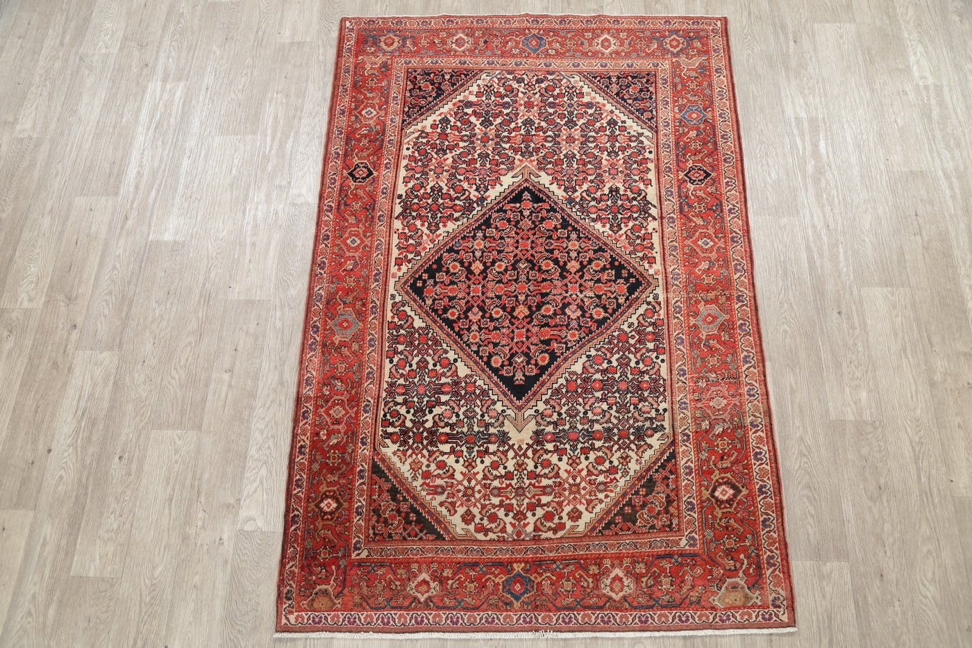 Floral Malayer Mishen Persian Area Rug 4x7