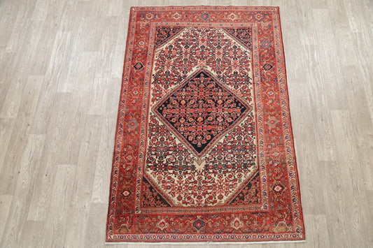 Floral Malayer Mishen Persian Area Rug 4x7