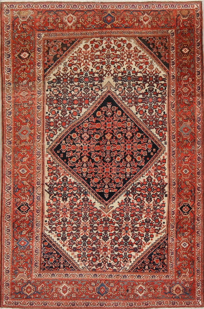 Floral Malayer Mishen Persian Area Rug 4x7