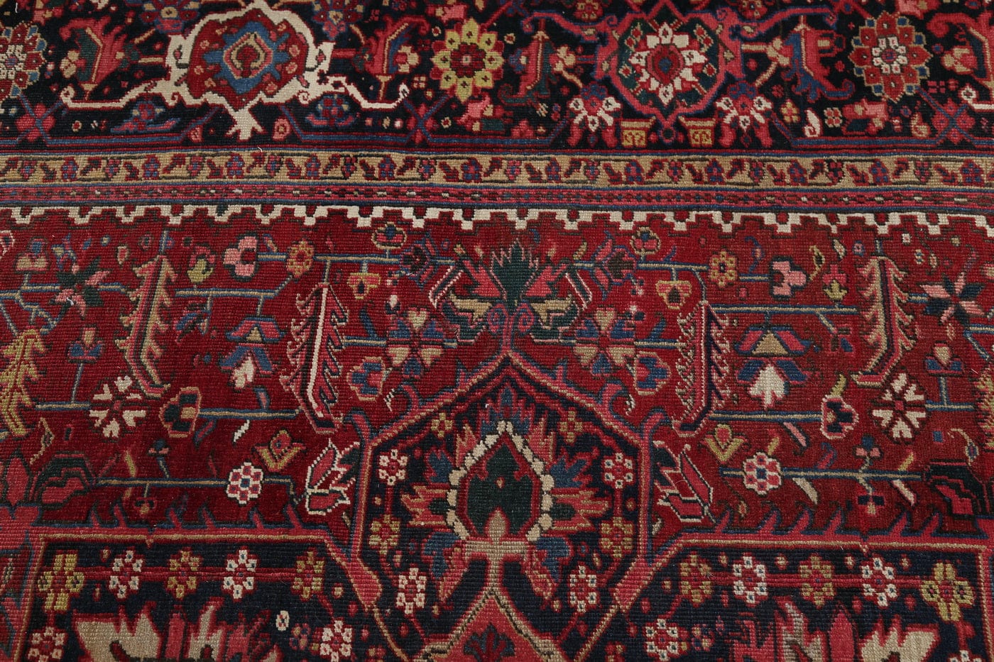 Atique Geometric Heriz Persian Area Rug 9x13