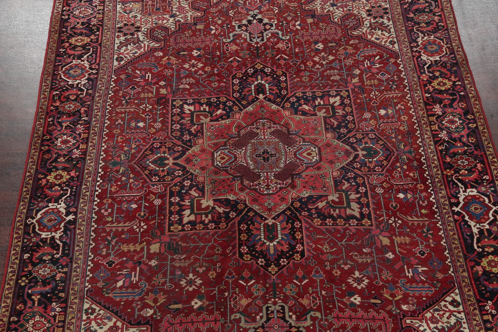 Atique Geometric Heriz Persian Area Rug 9x13