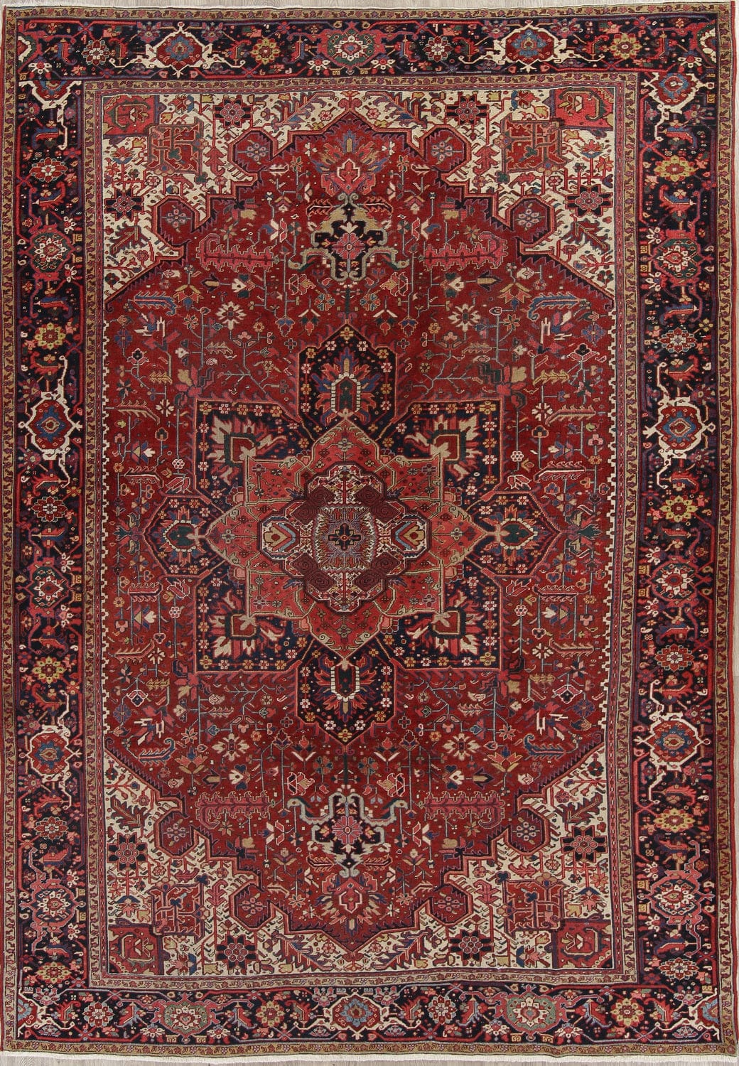 Atique Geometric Heriz Persian Area Rug 9x13