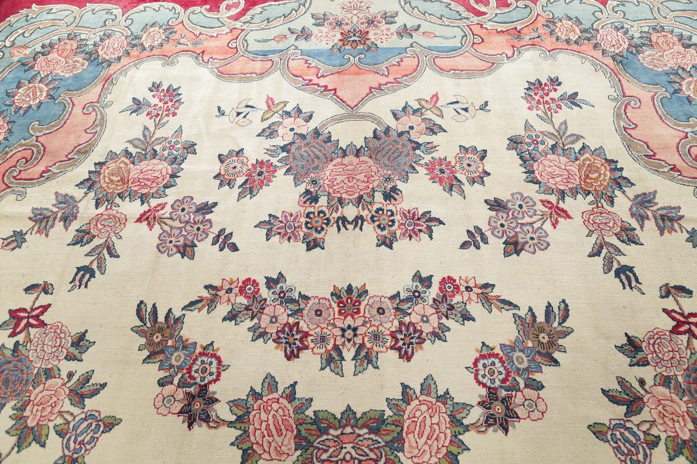 Floral Tabriz Persian Area Rug 10x17