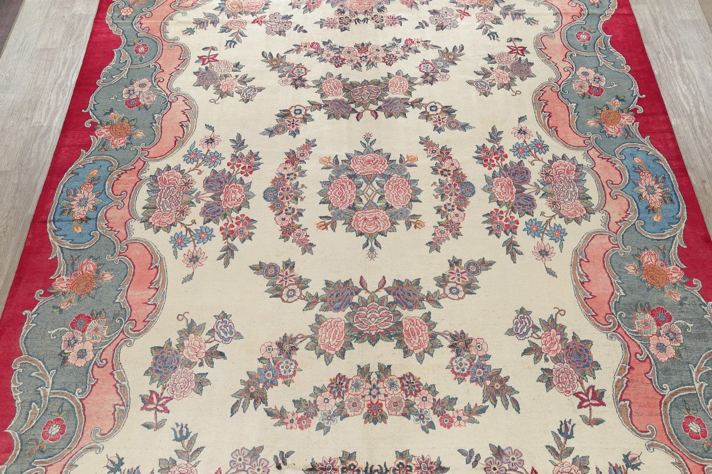 Floral Tabriz Persian Area Rug 10x17