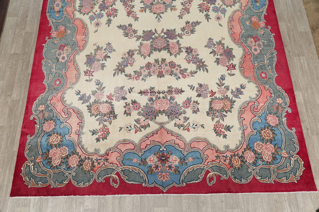 Floral Tabriz Persian Area Rug 10x17