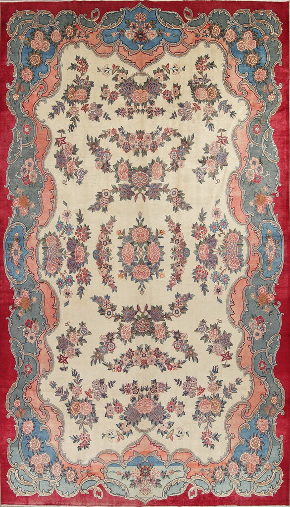 Floral Tabriz Persian Area Rug 10x17