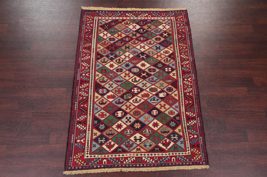 Kilim Shiraz Persian Area Rug 5x7