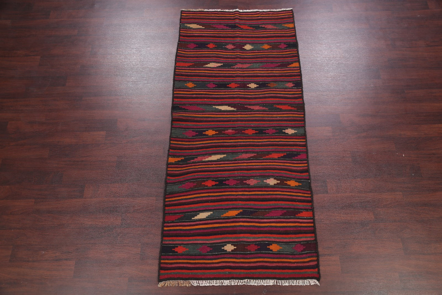 Kilim Shiraz Persian Runner Rug 4x9