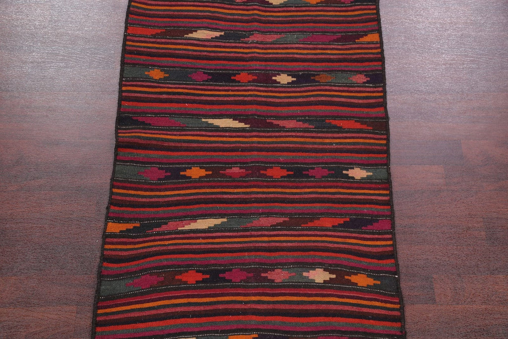 Kilim Shiraz Persian Runner Rug 4x9