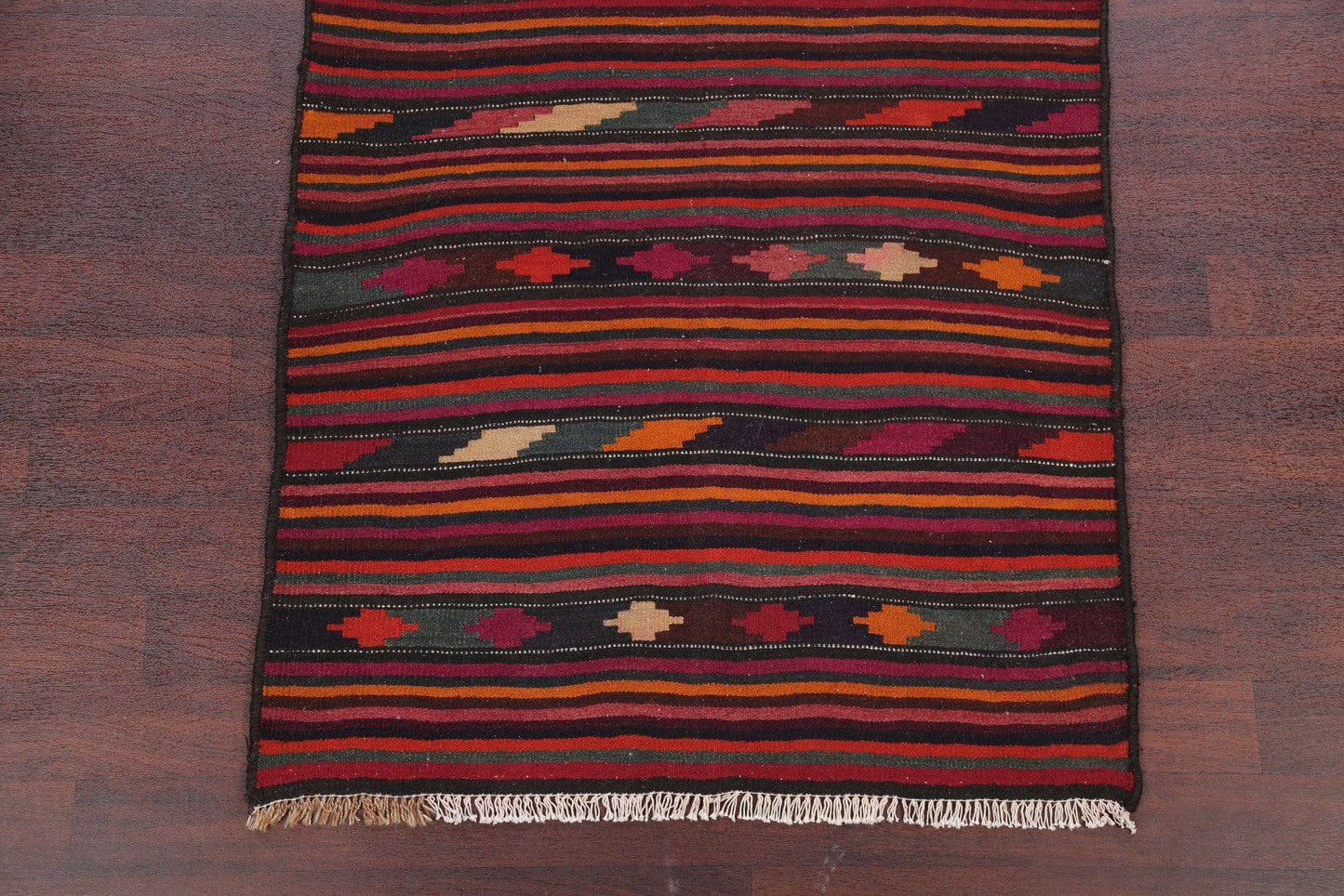 Kilim Shiraz Persian Runner Rug 4x9