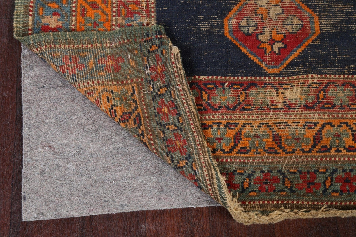 Vegetable Dye pre-1900 Caucasian Kazak Runner Rug 4x10