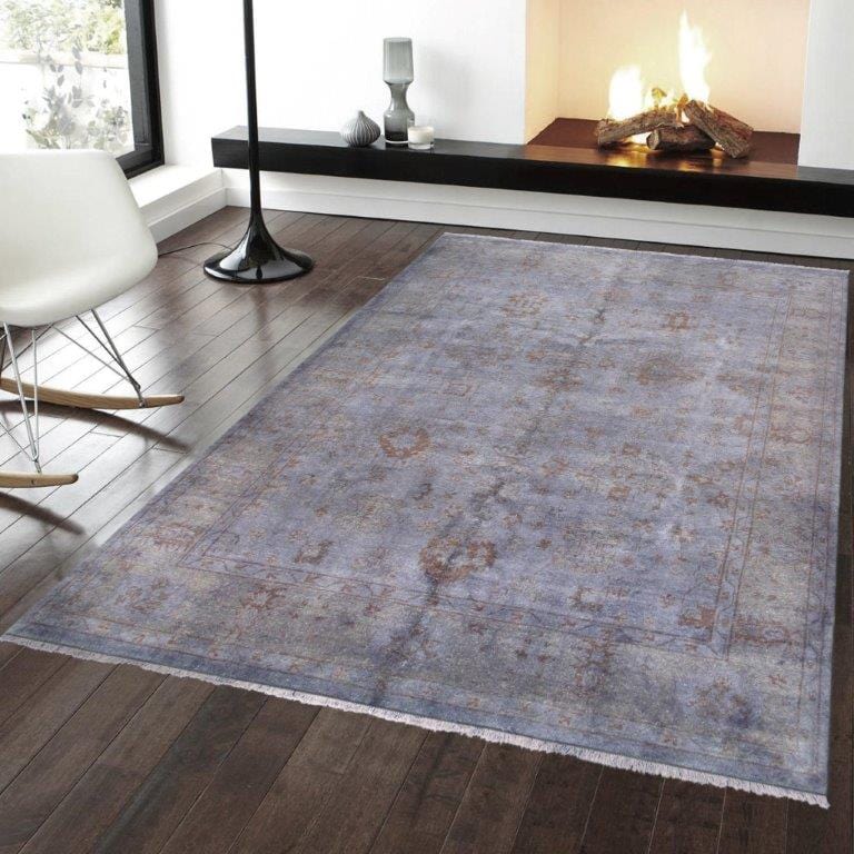 Overdye Collection Hand-Knotted Lamb's Wool Area Rug- 7' 10" X 9' 4"