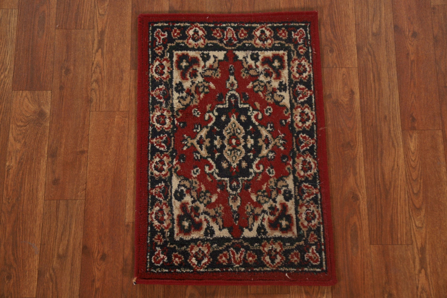 Red Hamedan Oriental Rug 1x2