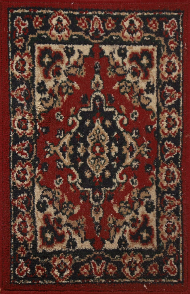 Red Hamedan Oriental Rug 1x2