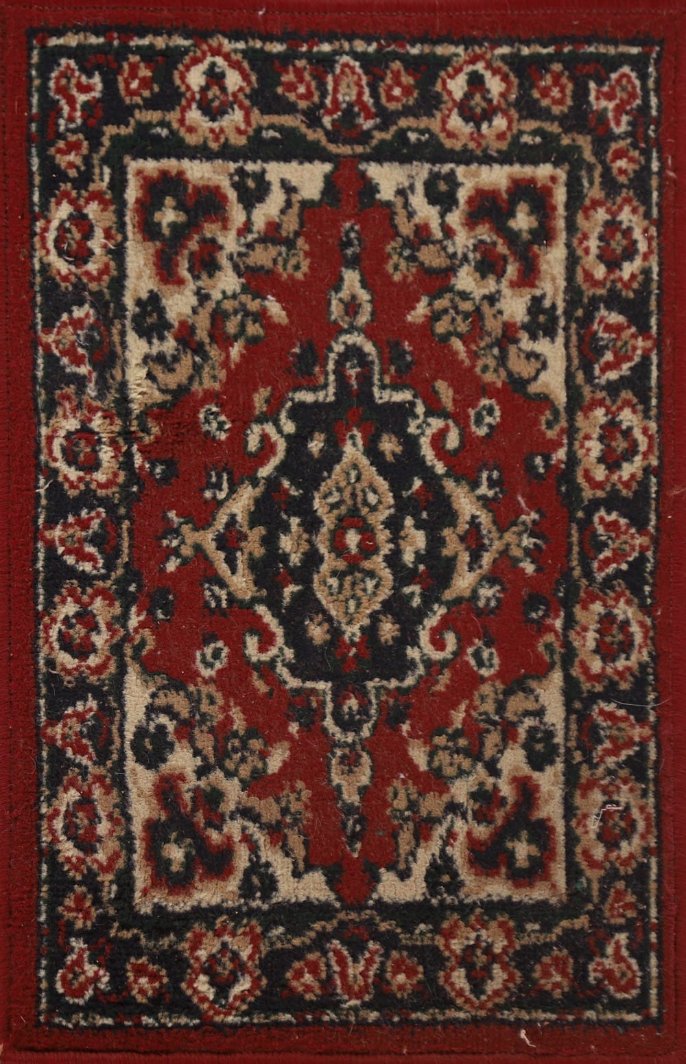 Red Hamedan Oriental Rug 1x2