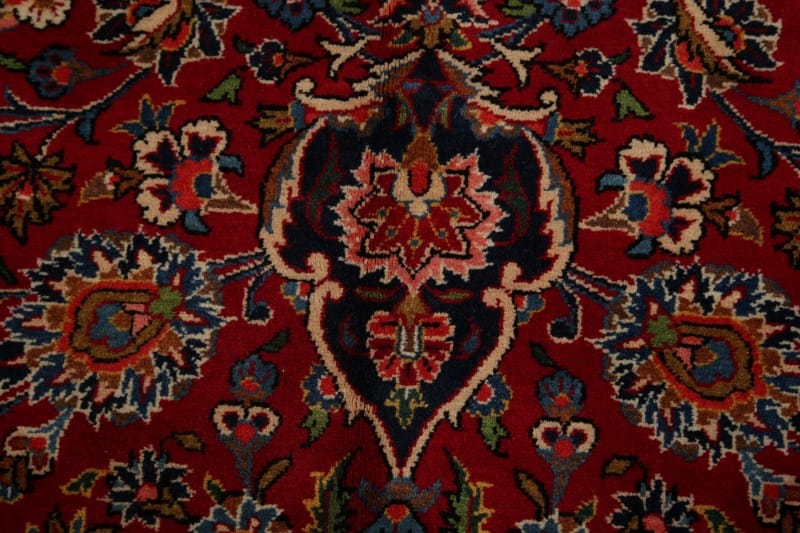 Traditional Floral Kashan Persian Area Rug 9x12