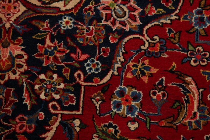 Traditional Floral Kashan Persian Area Rug 9x12