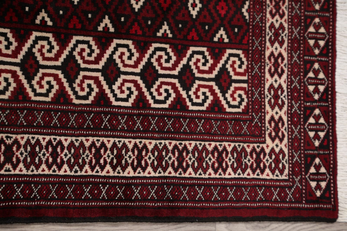 Geometric Turkoman Persian Rug 3x4