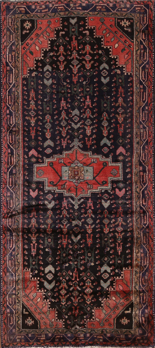 Tribal Hamedan Persian Runner Rug 4x9