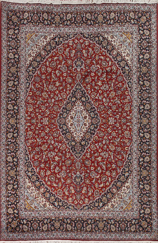 Red Kashan Traditional Area Rug 10x13