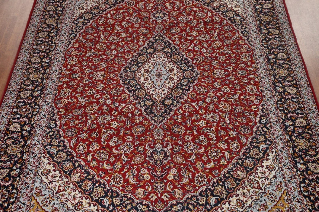 Red Kashan Traditional Area Rug 10x13