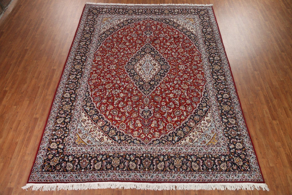 Red Kashan Traditional Area Rug 10x13