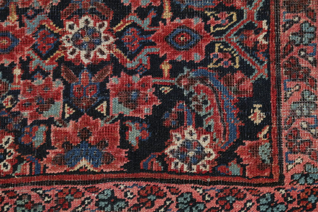 Antique Floral Heriz Persian Runner Rug 6x14