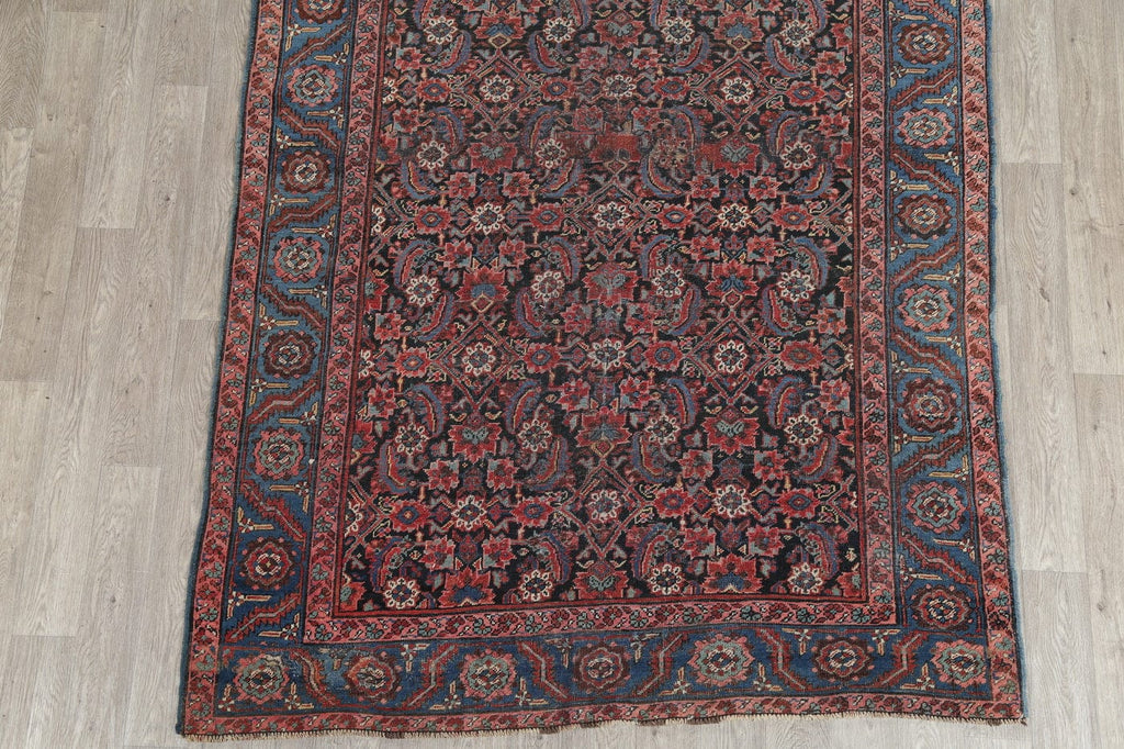 Antique Floral Heriz Persian Runner Rug 6x14