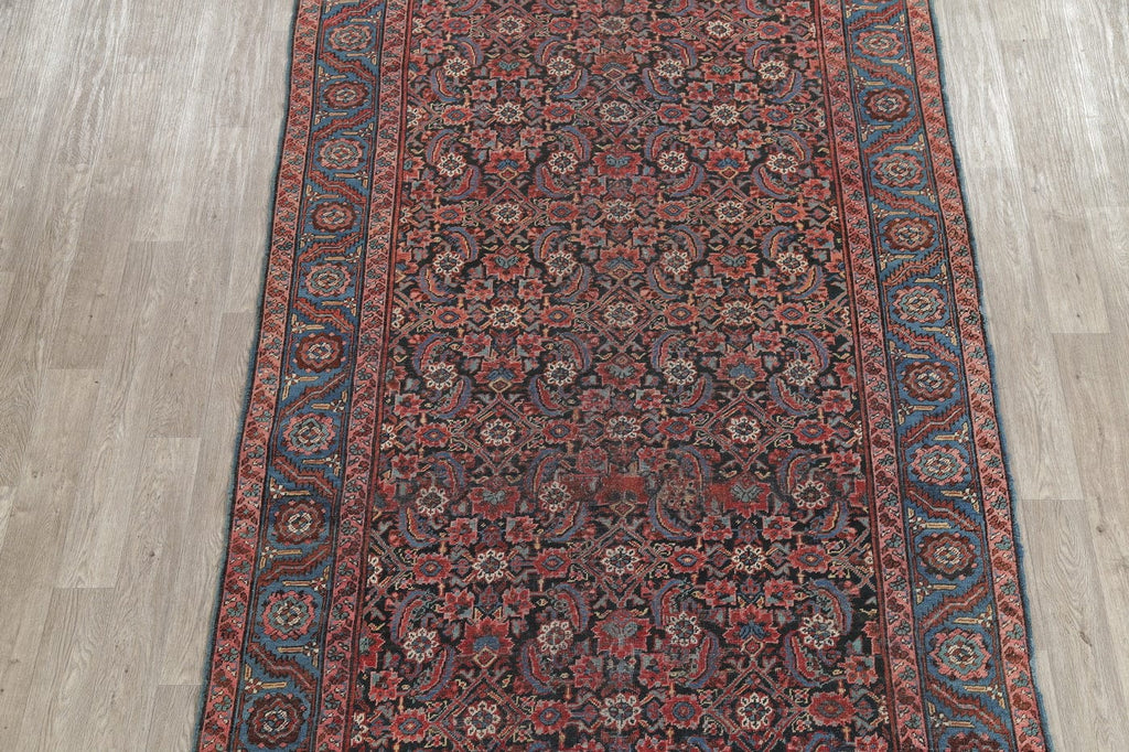 Antique Floral Heriz Persian Runner Rug 6x14