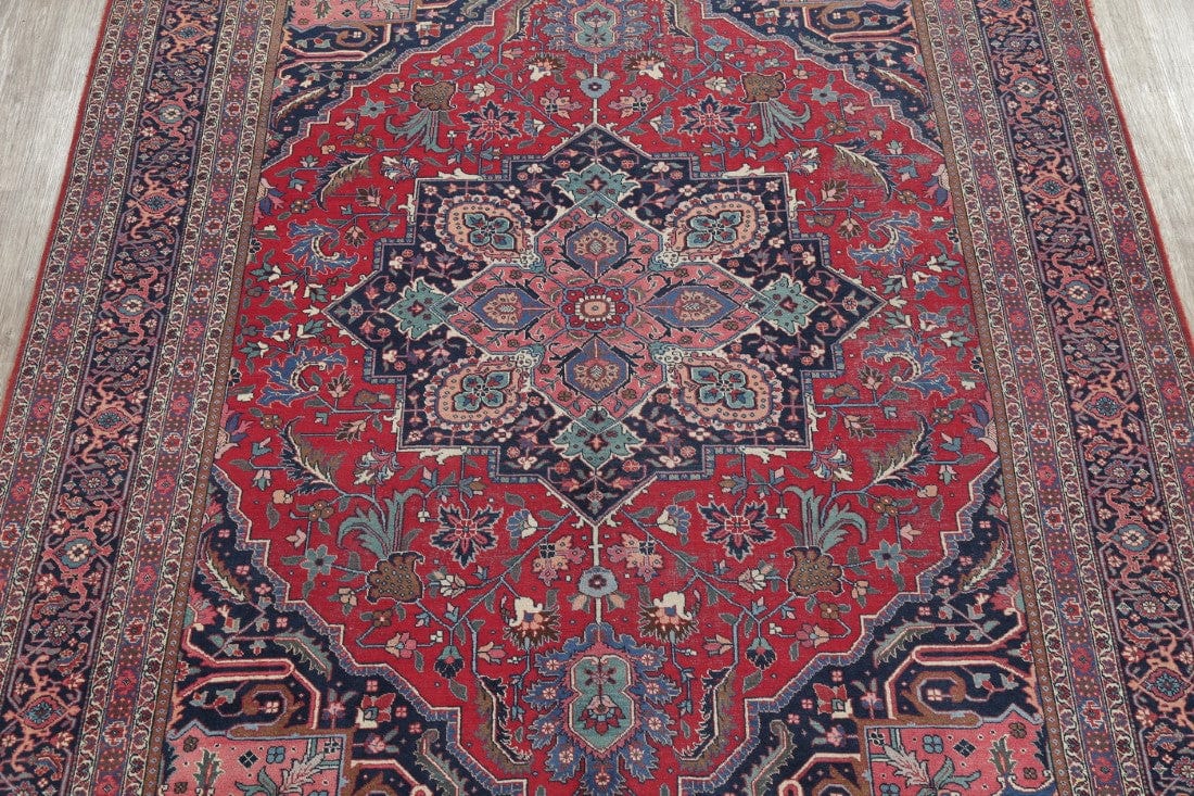 Antique Floral Khoy Tabriz Persian Area Rug 10x14