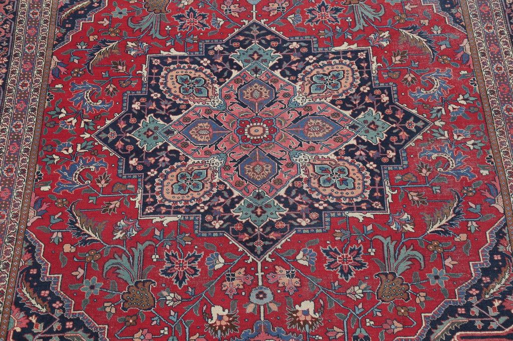 Antique Floral Khoy Tabriz Persian Area Rug 10x14