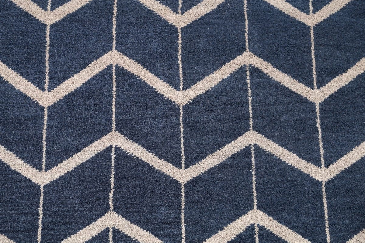 Blue Moroccan Trellis Oriental Area Rug 5x8