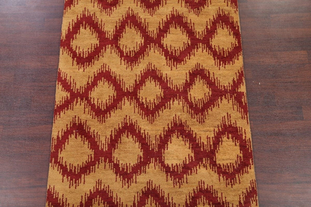 Geometric Modern 5x7 Moroccan Trellis Oushak Indian Oriental Area Rug