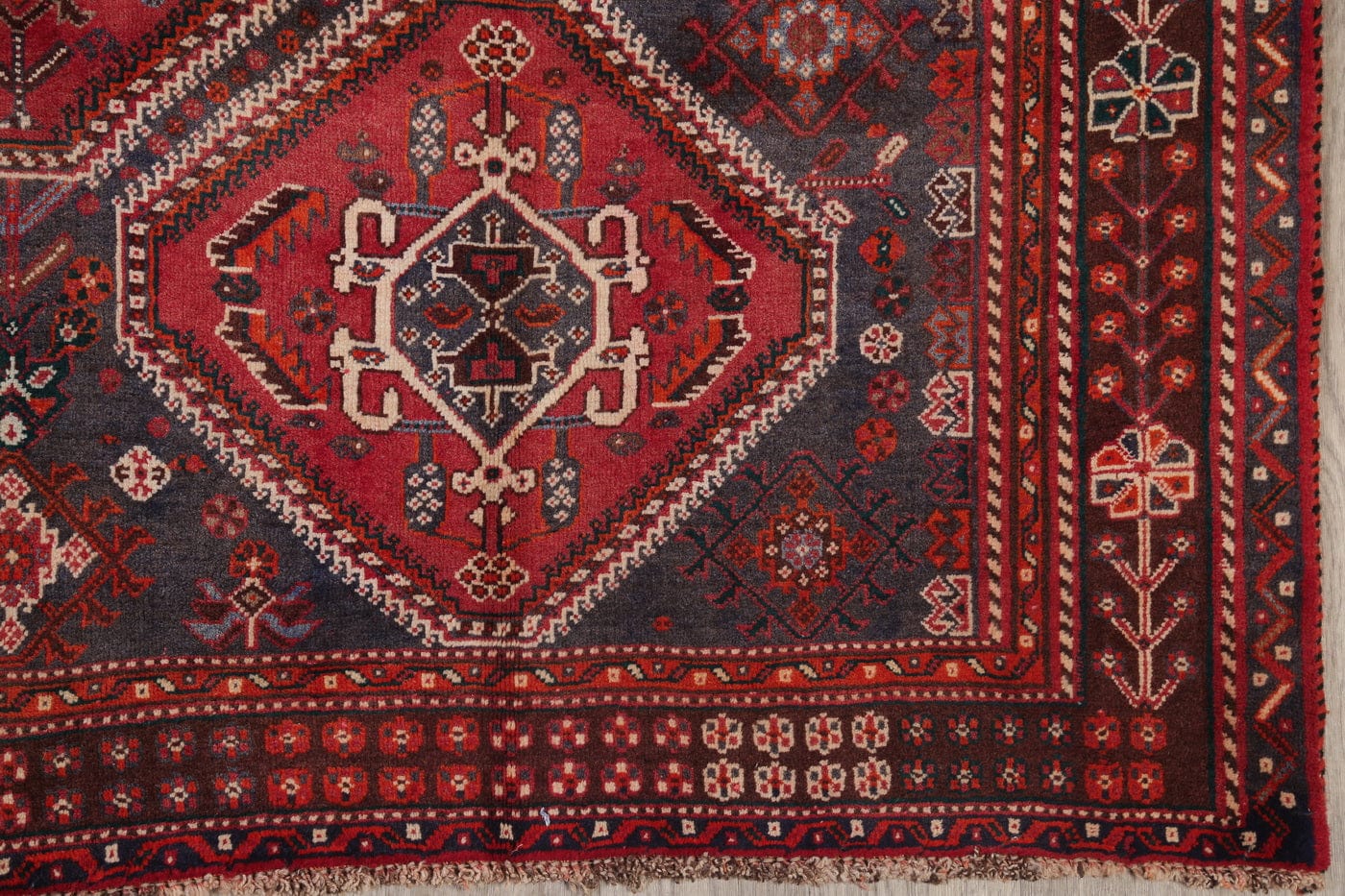 Geometric Kashkoli Persian Area Rug 6x9