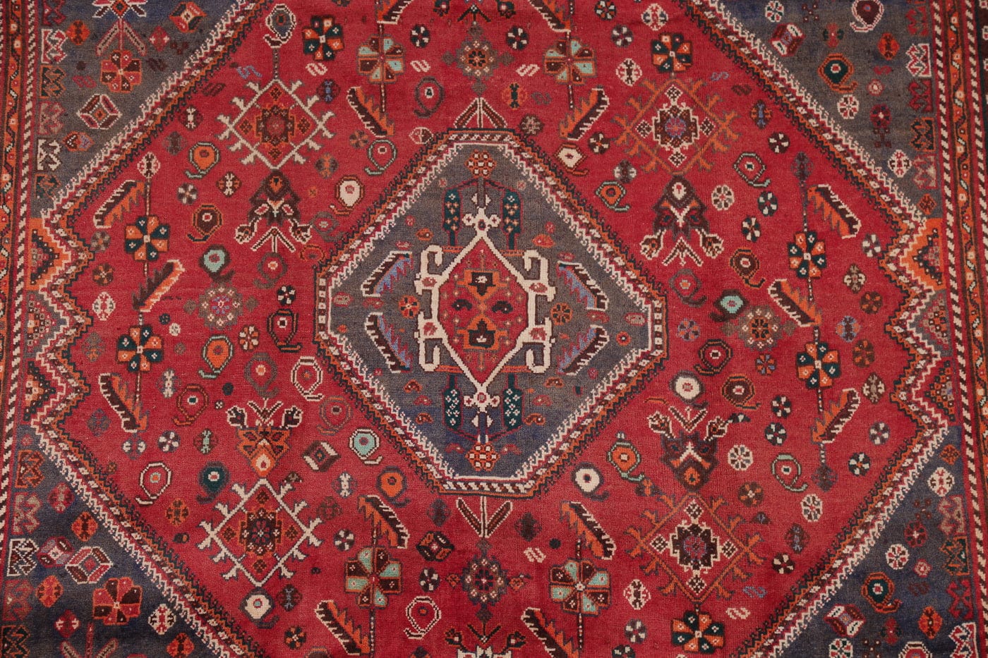 Geometric Kashkoli Persian Area Rug 6x9