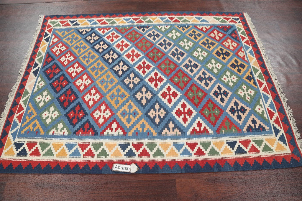 Flat-Woven Kilim Shiraz Persian Area Rug 5x7